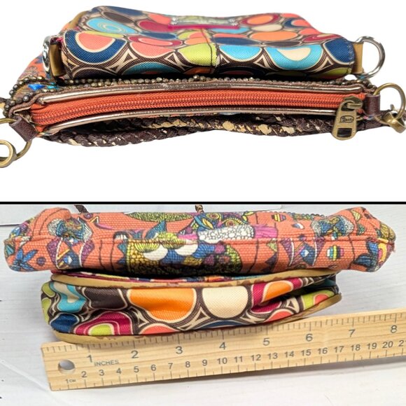 4 Crossbody Purse Bundle - Dooney Relic Sakroots Lily Bloom Floral Pink Red - Picture 16 of 16